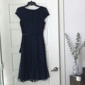 Navy lace dress